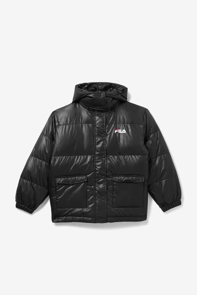 Jachete Fila Dama Negrii Remie Puffer KUMQ-04136